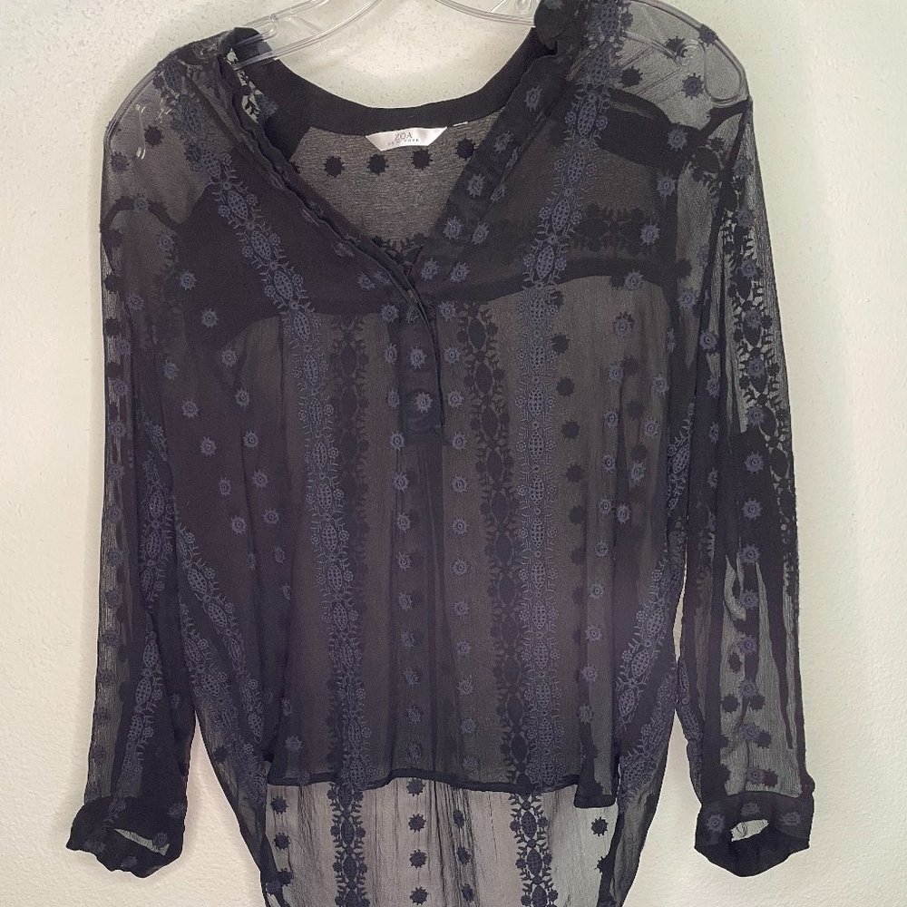 Black Lace Blouse